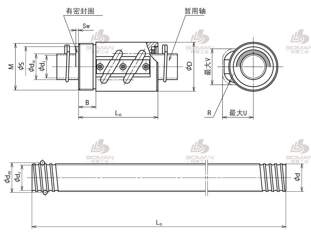 RNCT2505A5S-RNCT冷轧滚珠丝杠